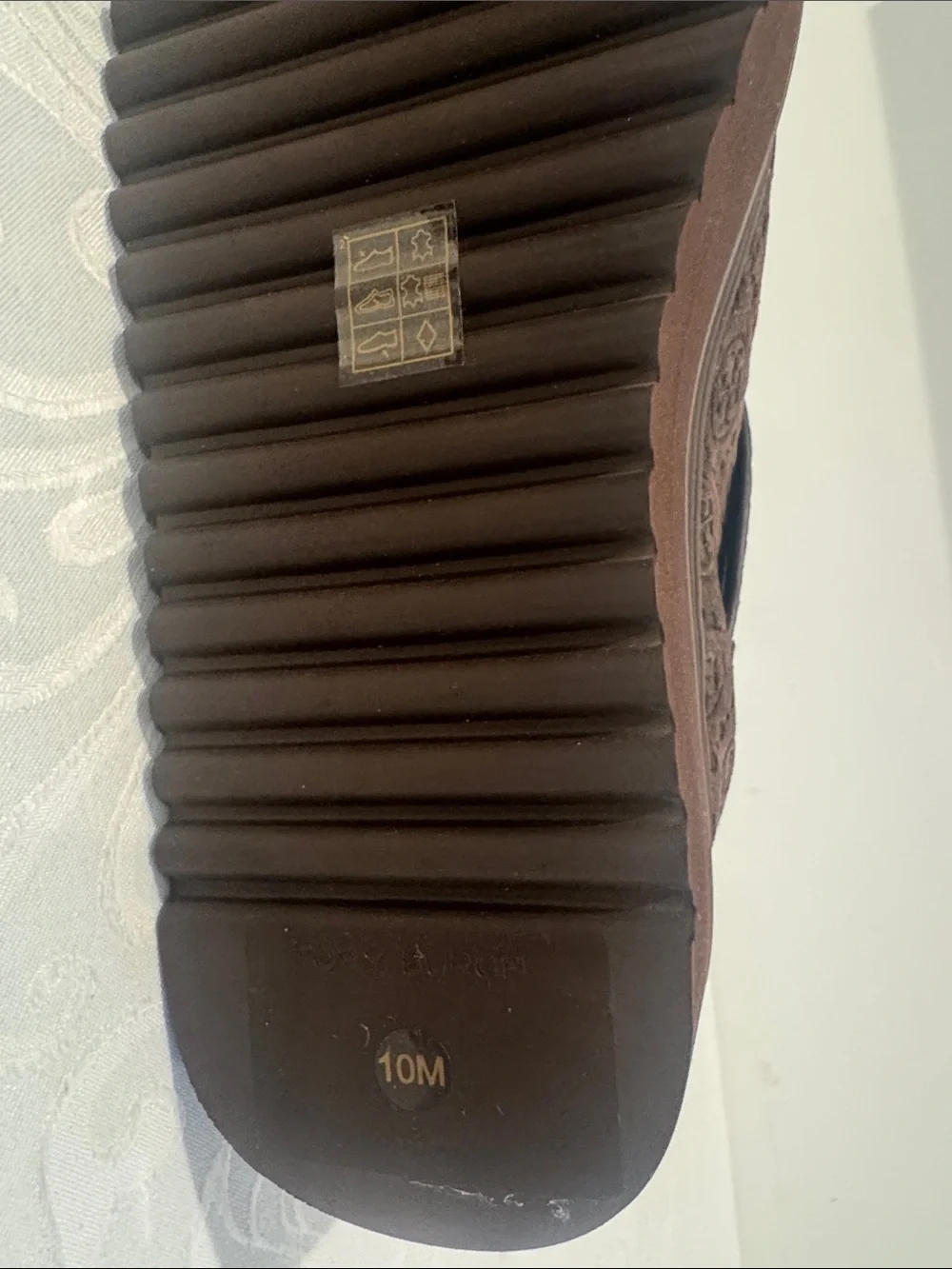 Tory Burch Shearling Lined Platform Boot. Ladies 10